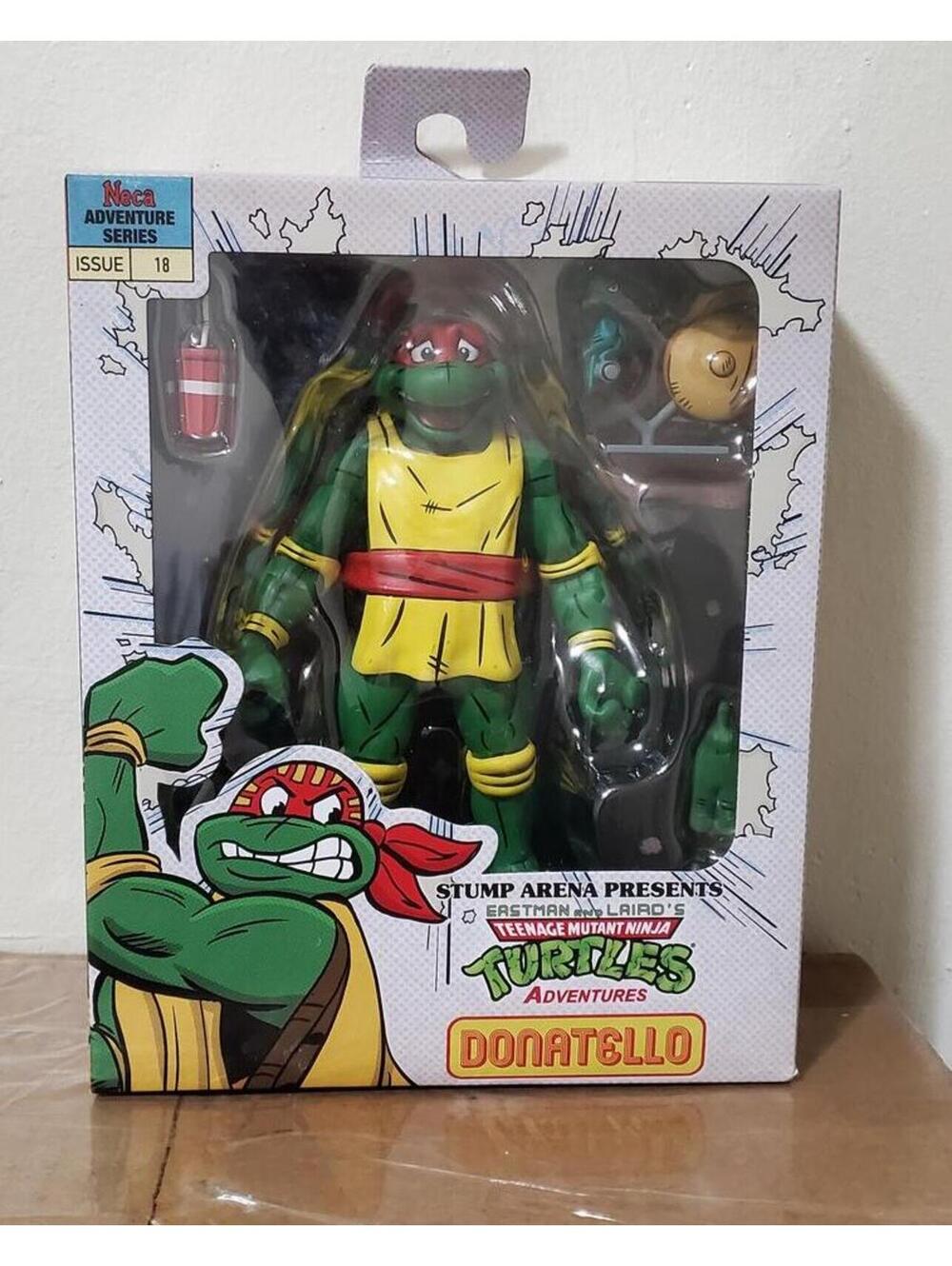 NECA TMNT Adventures Donatello Action Figure Stump Arena Series 18 NEW Sealed